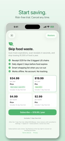 Fridge — Receipt Tracker Screenshot 3 of 5