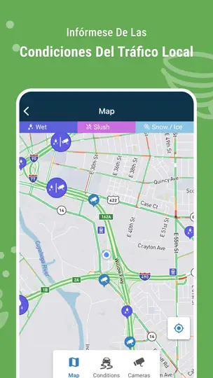 Captura de pantalla de WeatherBug – Weather Forecast en iPhone 8