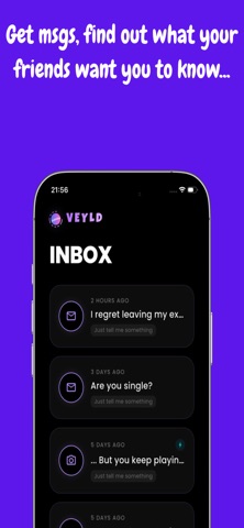 Veyld: ask me anything, polls iPhone screenshot