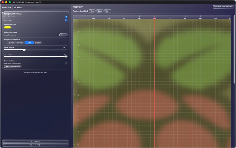 MiWEBSITE Designer screenshot