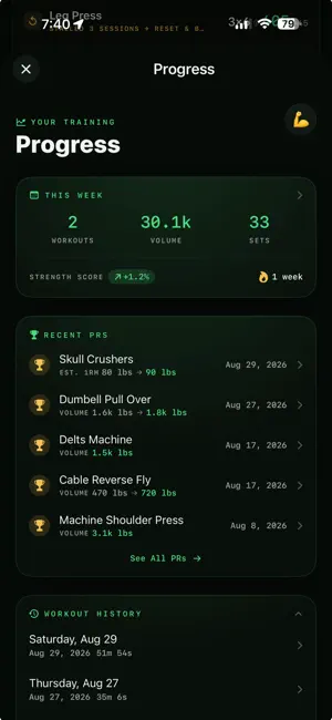 Pumpr: AI Gym Workout Tracker screenshot 3