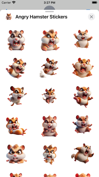 Screenshot #1 pour Angry Hamster Stickers