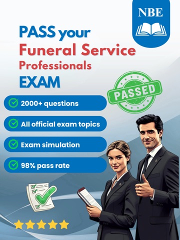 Funeral Service Exam Prep 2026 iPad screenshot