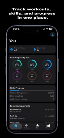 CaliFit screenshot