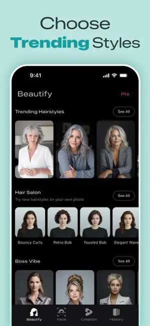Beautify - Hairstyle Try On screenshot 4