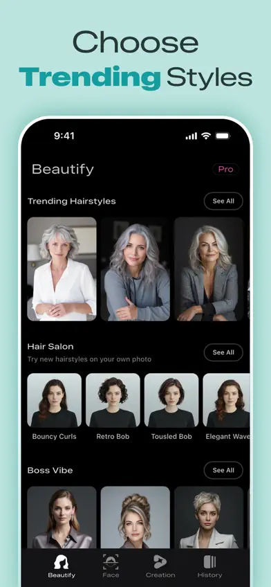 Beautify - Hairstyle Try On screenshot 4