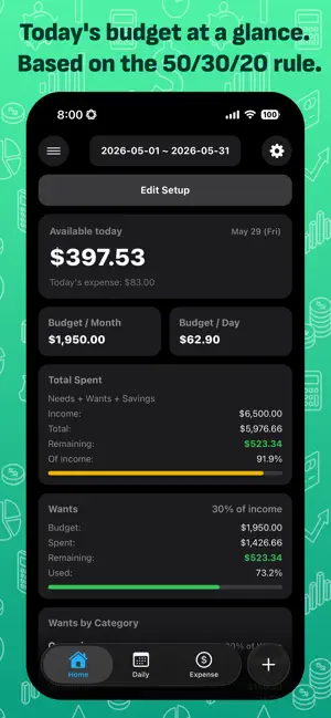 NOKORI - Survival Budget App screenshot 1
