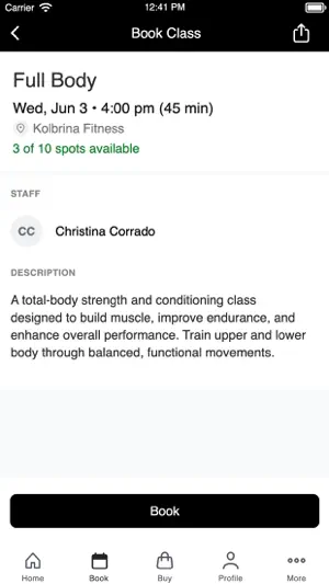 Kolbrina Fitness screenshot 3