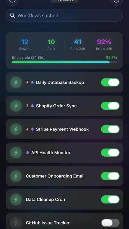 WorkflowBuddy: n8n Monitor screenshot 4 of 8