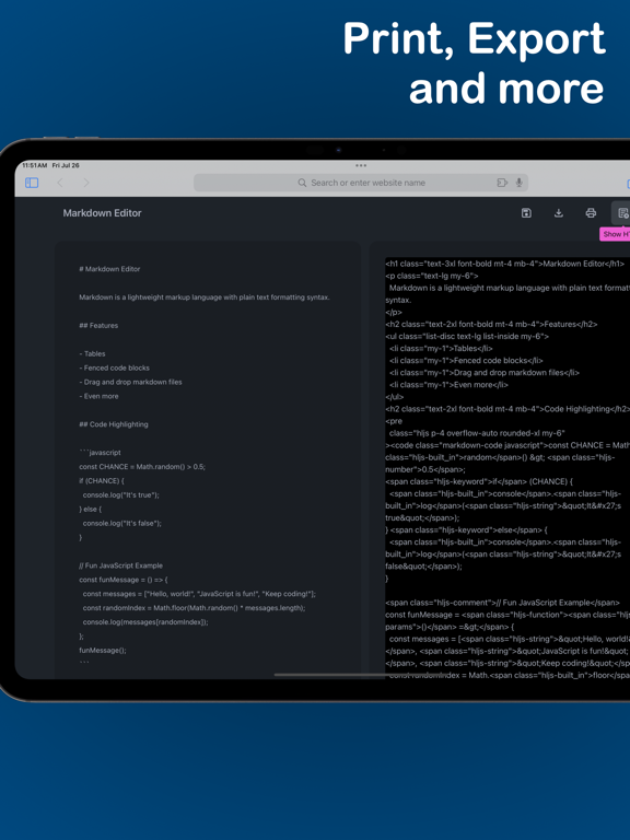 Screenshot #6 pour Markdown Editor for Safari