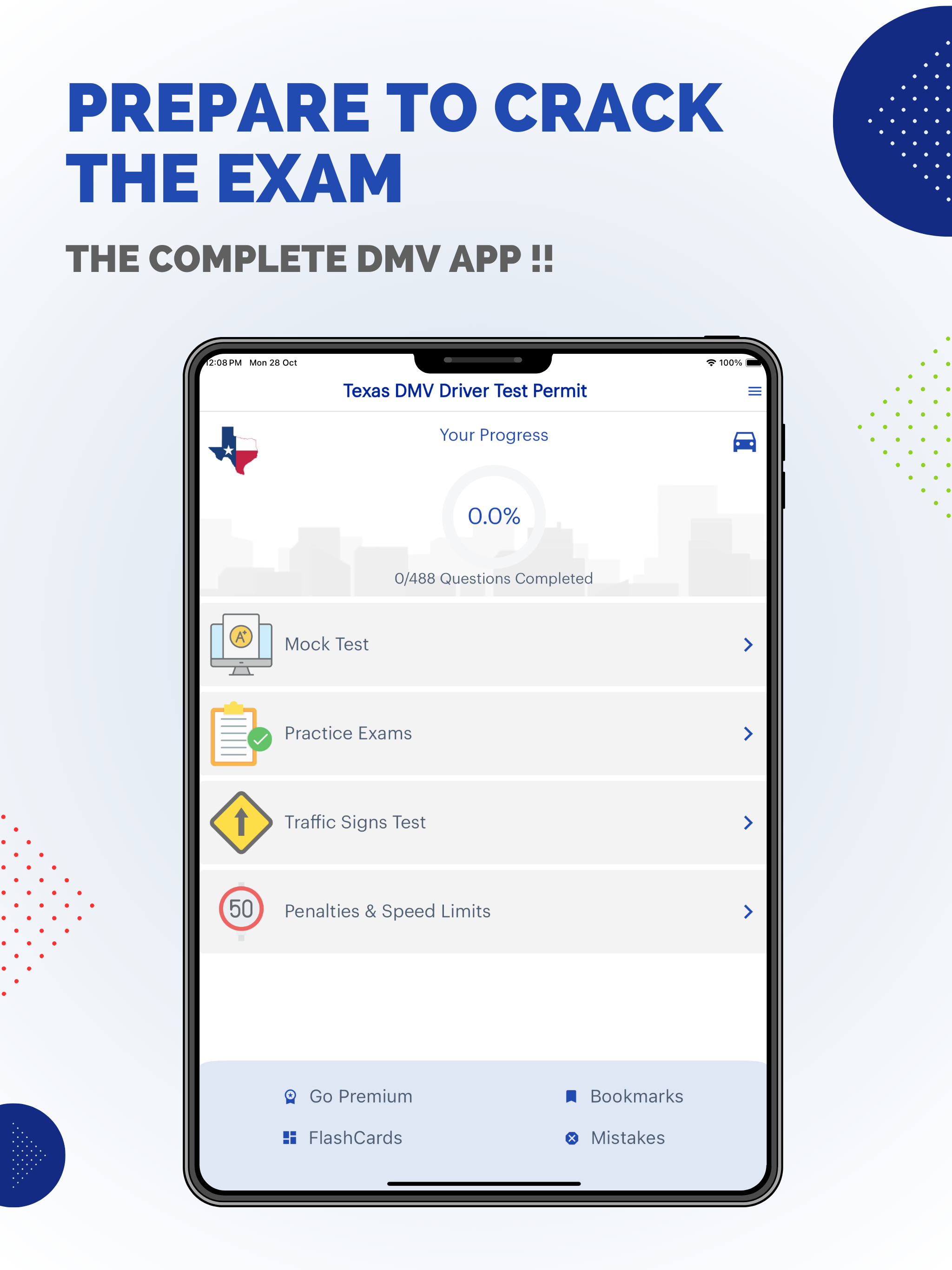 Texas DMV Drivers Permit Test