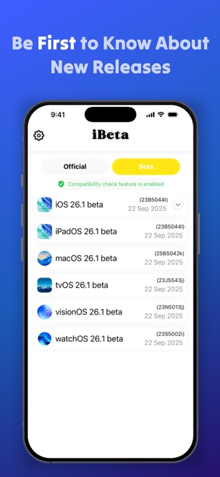 Screenshot of iBetaObserver