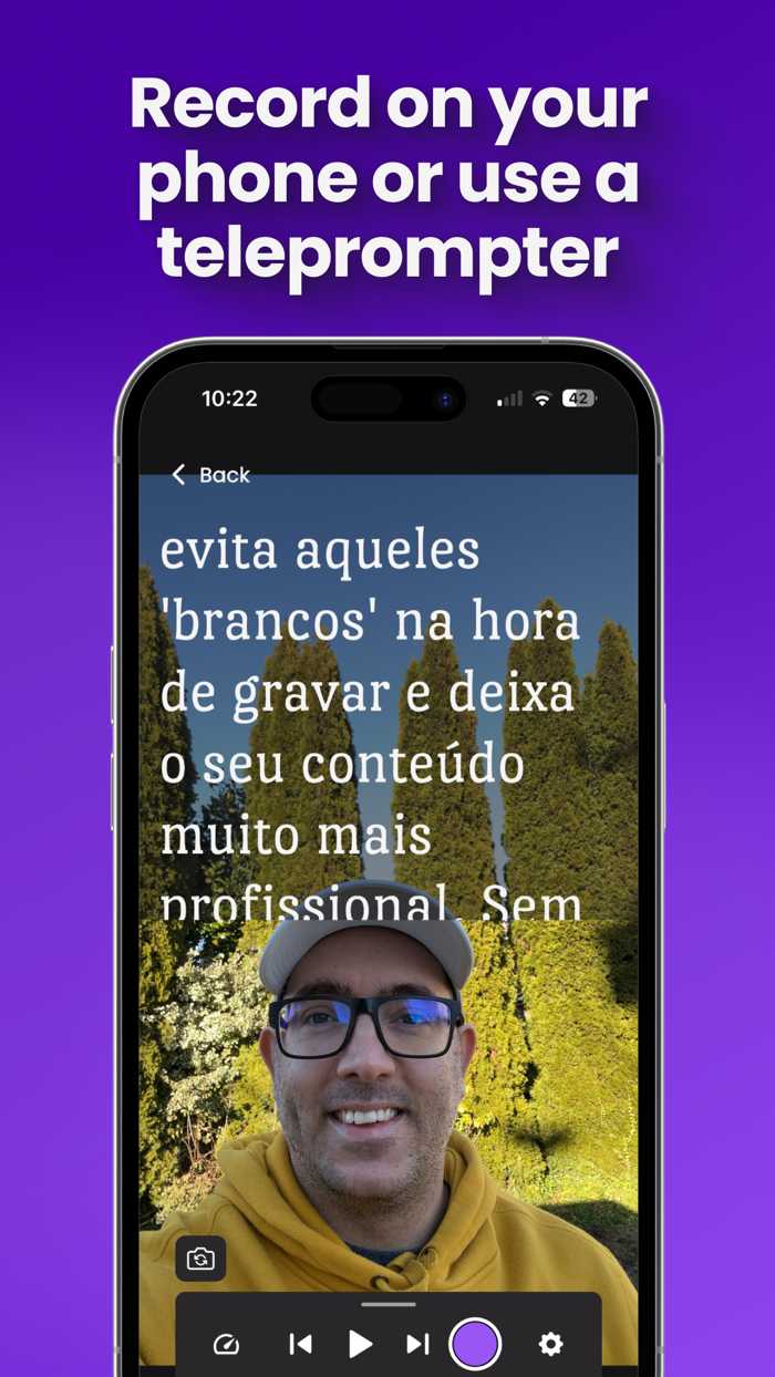 Telepromptly for video creator