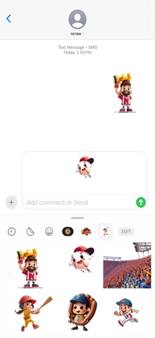 棒球赛季高峰贴纸 screenshot