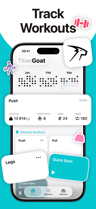 Gym Workout Tracker: TitanGoat Screenshot 2 of 7
