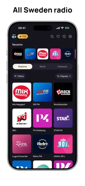 Radio Sweden Live FM AM screenshot 1