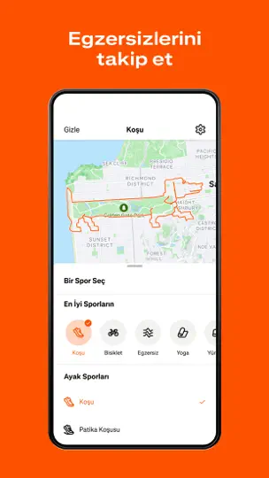 Strava: Koş, Sür, Yürü iPhone Ekran Görüntüsü 1