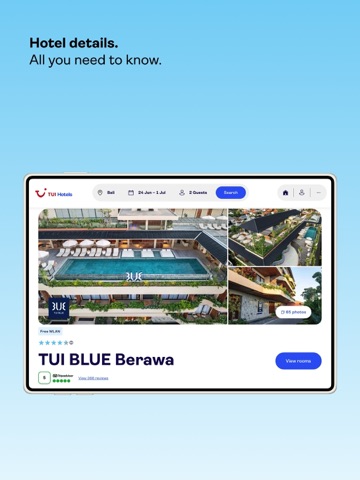 TUI Hotels iPad screenshot
