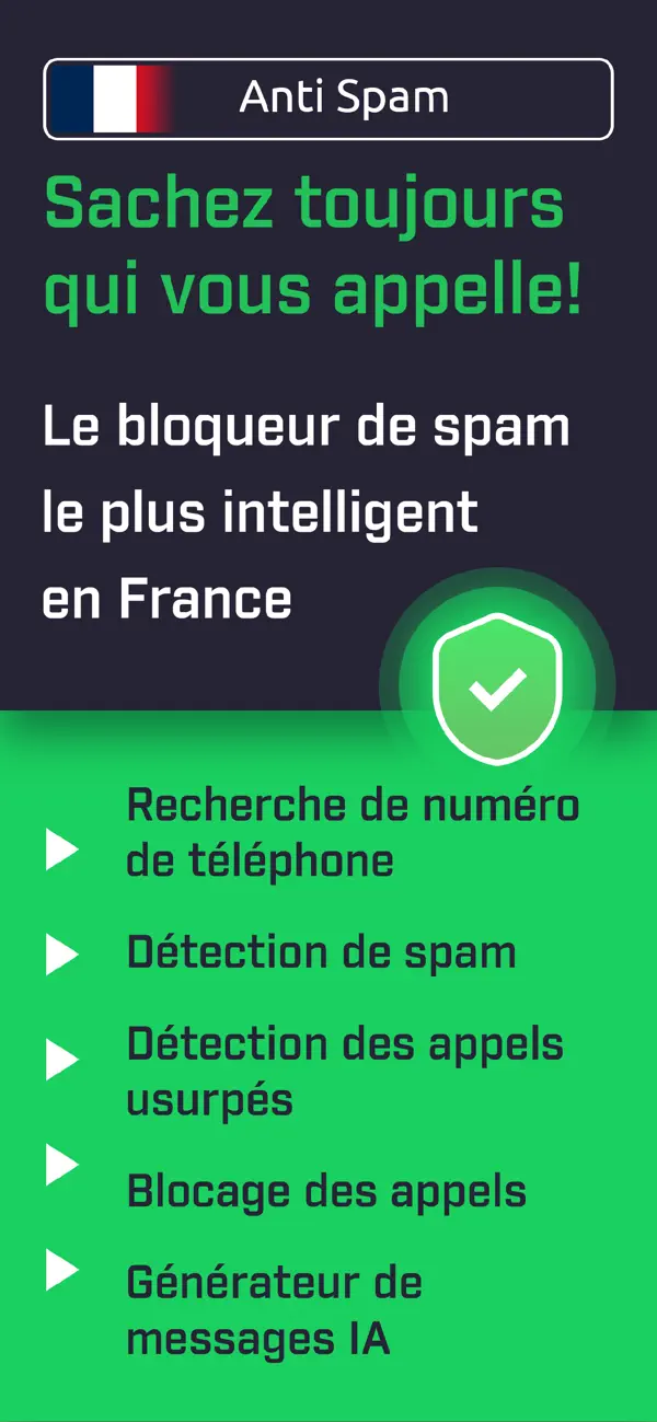 Screenshot #1 pour Antispam : Le téléphone book
