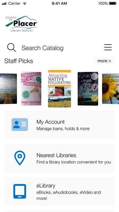Screenshot 1 of Placer County Library App