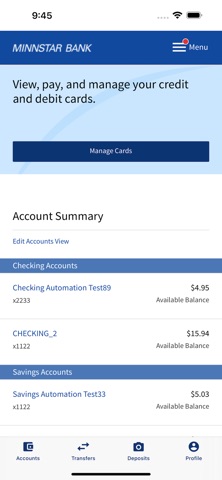 MinnStar Bank Mobile Screenshot 3 of 6