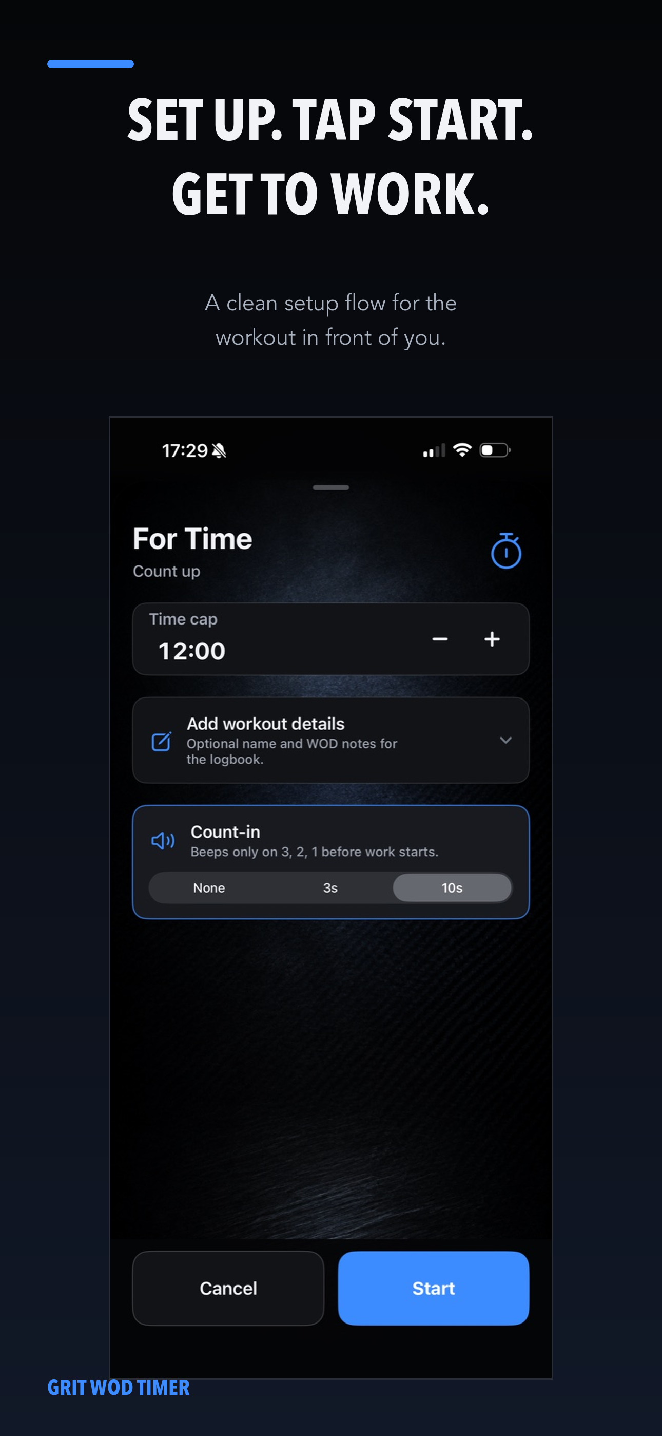 GRIT WOD Timer screenshot 2