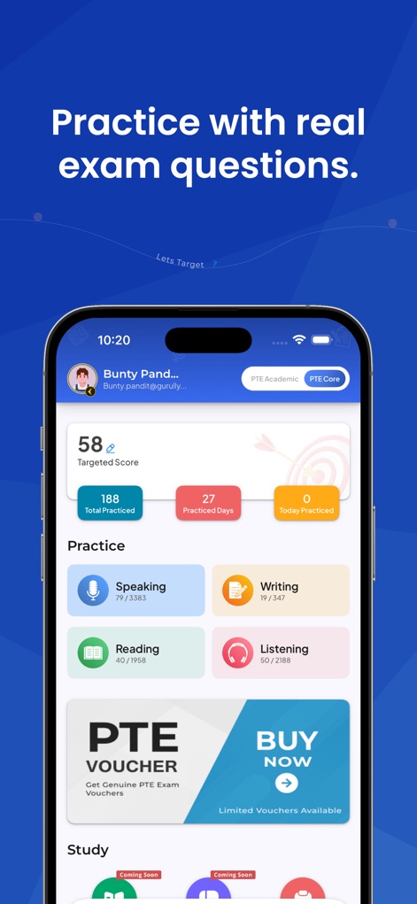PTE Exam Practice - Gurully - Education App | MWM