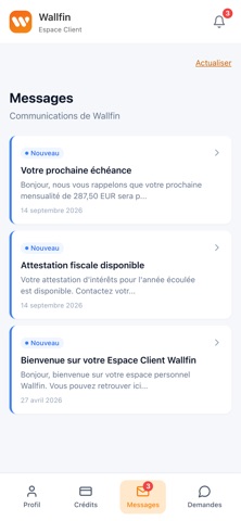 Wallfin Espace Client screenshot 3