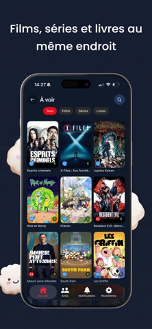 NextWatch: Films Séries Livres screenshot