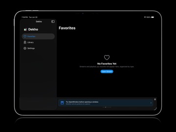 Dekho: IPTV, Live TV, Streams iPad screenshot