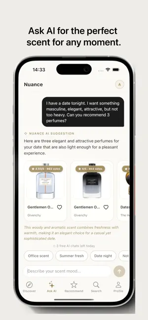 Nuance: AI Perfume Finder screenshot 1