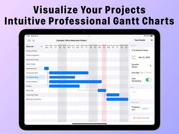 GanttPlanner: Project Manager iPad screenshot