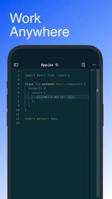 Screenshot #1 pour Code - Editor Git and Terminal