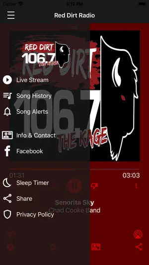 Red Dirt Radio 106.7 The KAGE screenshot 2