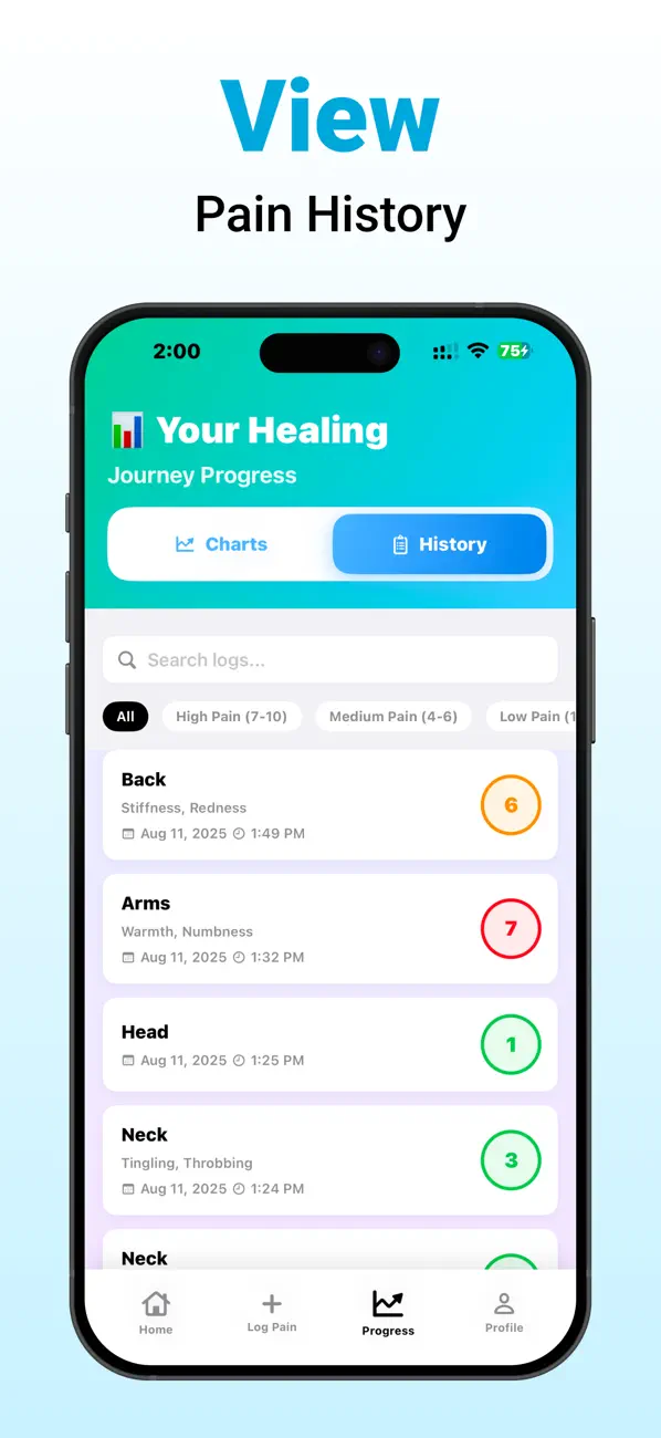 Symptom Tracker Screenshot 4