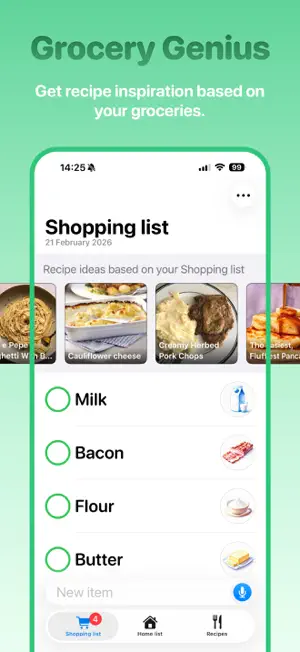 Rapp: Recipes & Shopping List screenshot 1