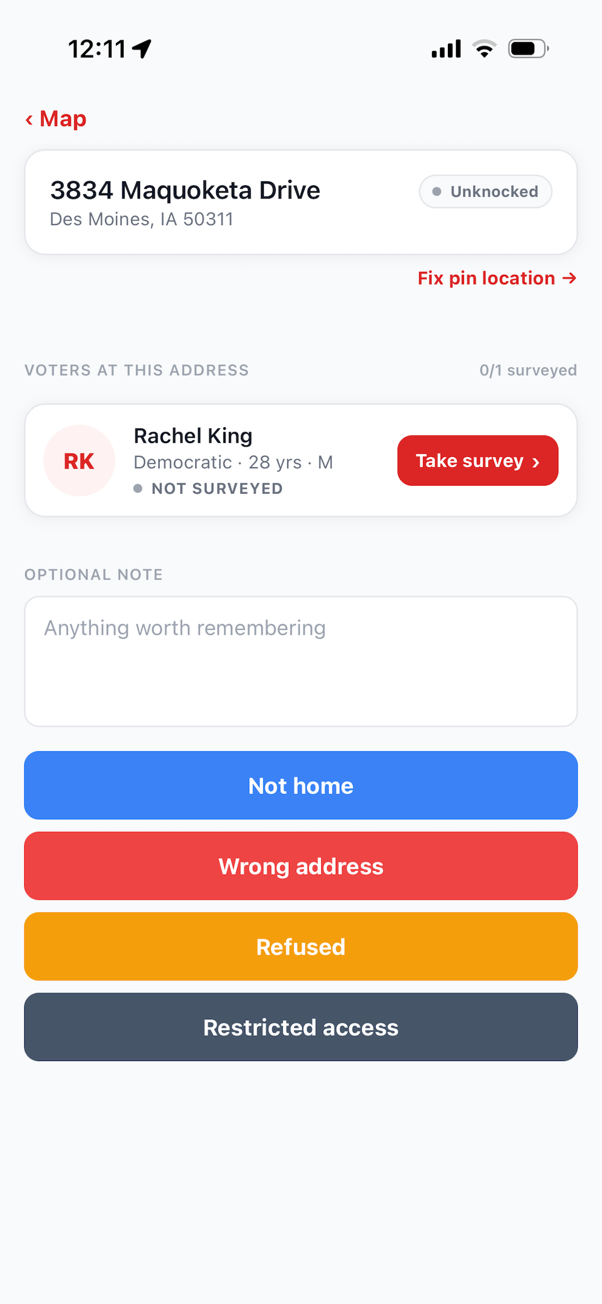 Doorline Canvass screenshot 3