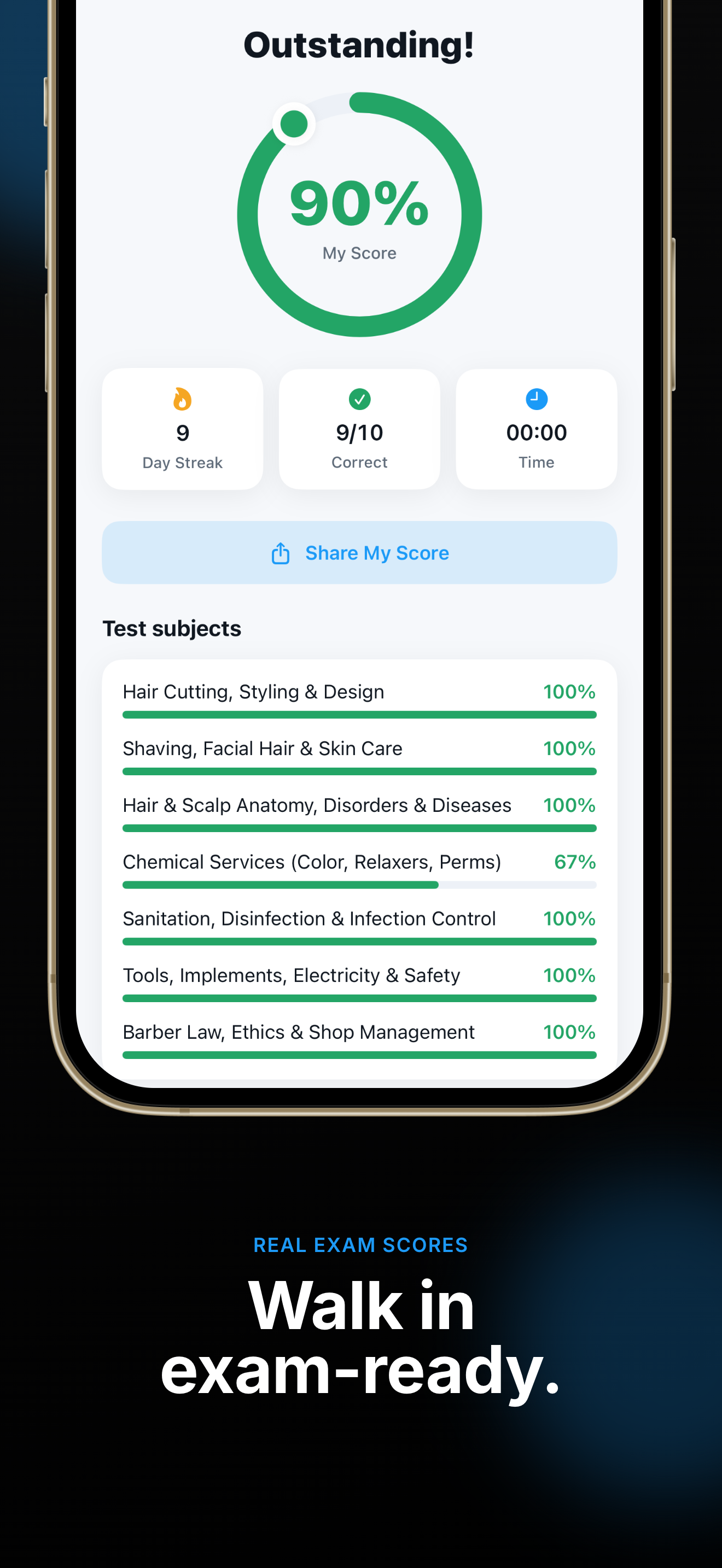 Barber Exam Prep 2026: Board screenshot 3