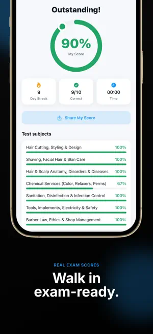 Barber Exam Prep: Board & Quiz screenshot 3