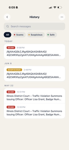 ScamSnap – Scam Detector iPhone screenshot