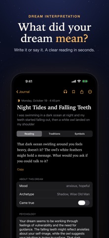 Morph: Dream Meaning & Journal Screenshot 1 of 6