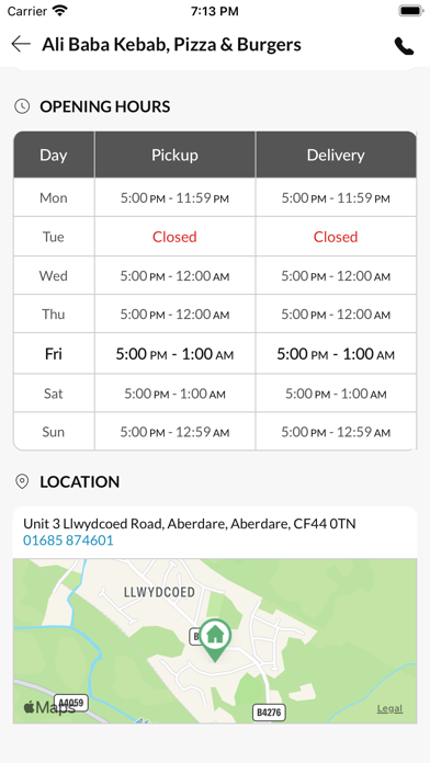 Ali Baba Kebab Pizza & Burgers Screenshot