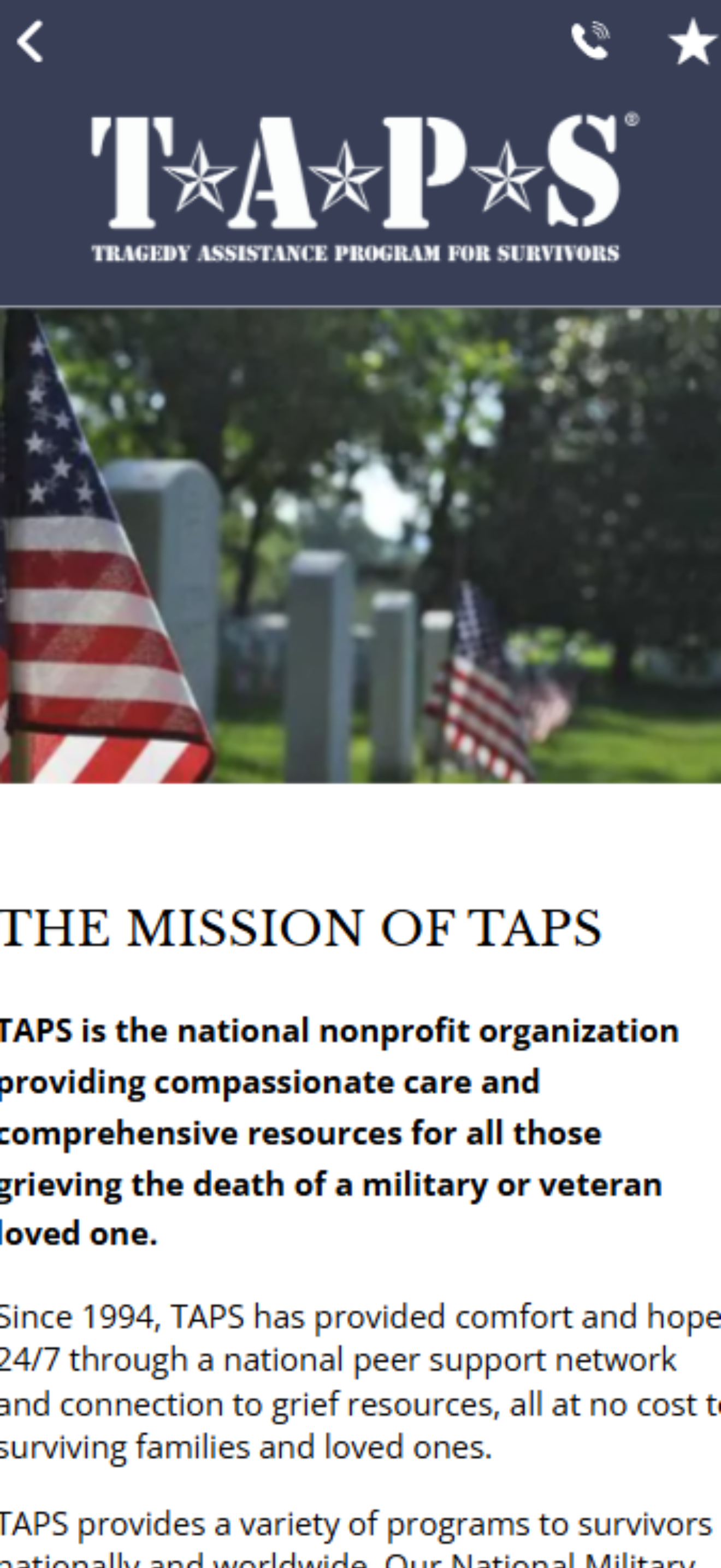 The TAPS App