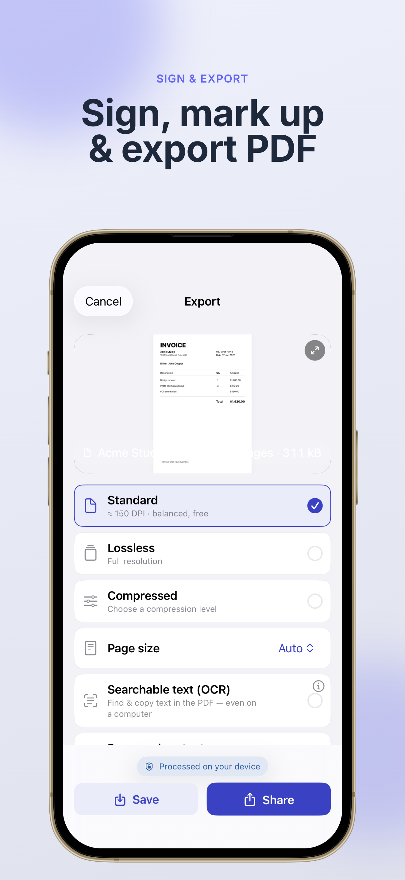 Scanry: PDF Scanner & OCR screenshot 5