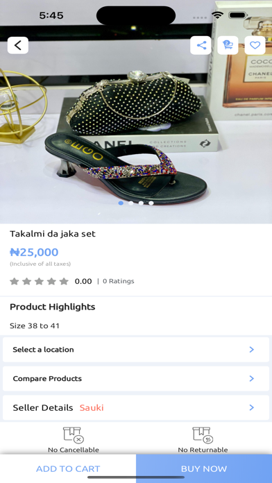 Sauki Online Store Screenshot