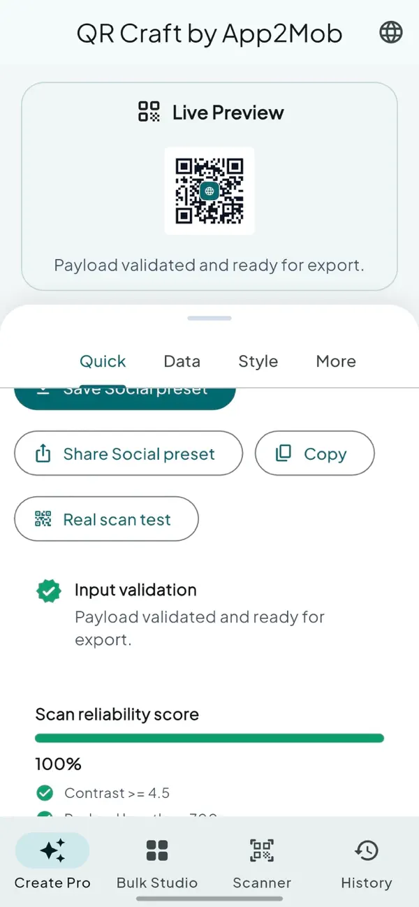 Screenshot #3 pour QR Craft: QR Generator & Scan