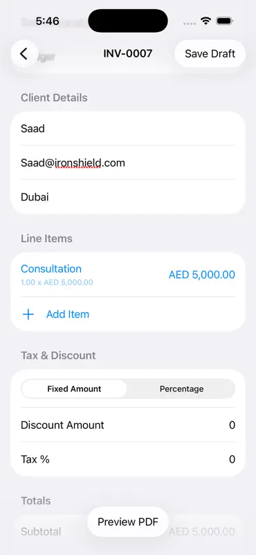 Mini Invoice Maker screenshot 2 of 4