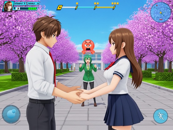 Anime Girl High School Life iPad screenshot 5 - Games app