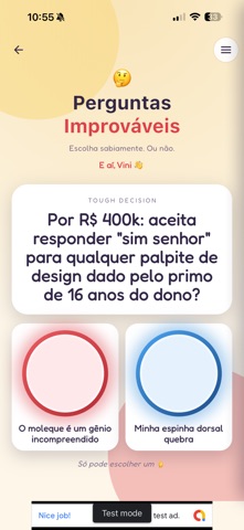 Perguntas Improváveis screenshot