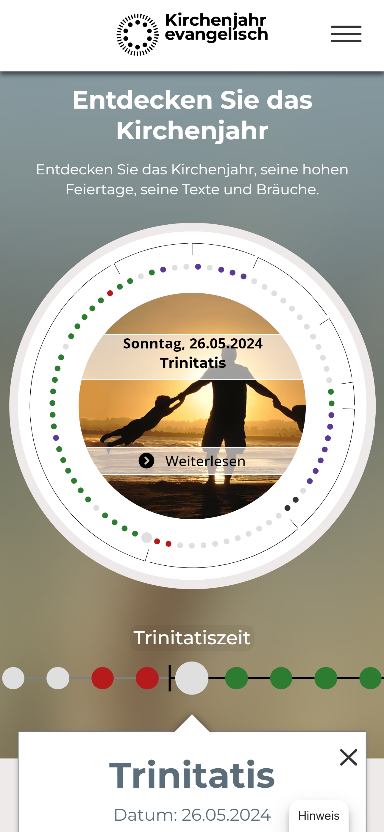 Kirchenjahr evangelisch